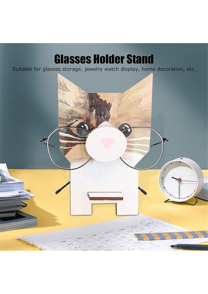 2 Adet Ahşap Puzzle Gözlük Tutucu Hayvan Güneş Gözlüğü Sergileme Standı, D (Yurt Dışından) fiyatları