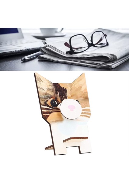 2 Adet Ahşap Puzzle Gözlük Tutucu Hayvan Güneş Gözlüğü Sergileme Standı, D (Yurt Dışından) modelleri