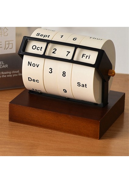Takvim Ahşap Tekerlek Takvimi Ev Ofis Masaüstü Süslemeleri (Yurt Dışından) fırsatları