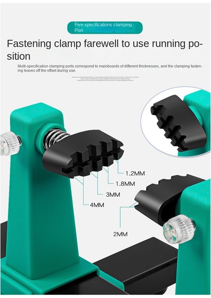 Devre Kartı Kaynak Onarımı Sökme Fikstürü Ayarlanabilir Anakart Tutucu 360 ° Devre Kartı Bakım Tutucusu (Yurt Dışından) fiyatları
