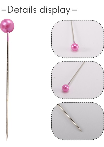 500 Adet Dikiş Iğneleri Inci Iğneler Pembe Kumaş Kapak Iğne Yastık Şişe (Yurt Dışından) indirimleri