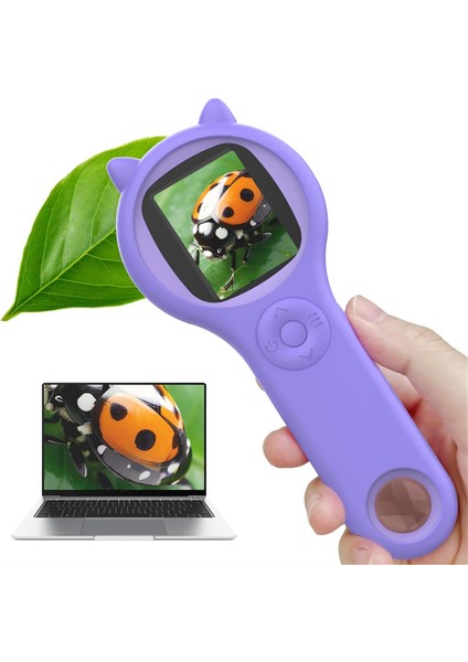 Çocuklar Için Mikroskop - Taşınabilir Elden Taşınan Büyüteç Çocuklar Için Dijital Mikroskop Eğitim Bilimi Oyuncakları Mor (Yurt Dışından) fiyatları