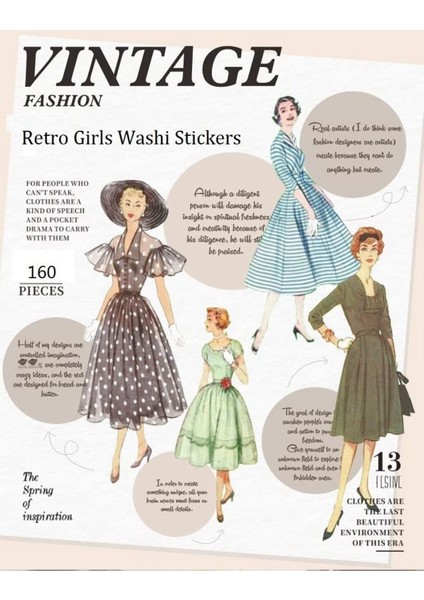 Günlük Tutma Scrapbooking Için 160 Adet Vintage Insanlar Washi Etiketleri (Yurt Dışından) indirimleri