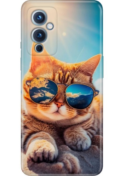 Oneplus 9 Kılıf Desenli Silikon Renkli Tpu Uv Cat