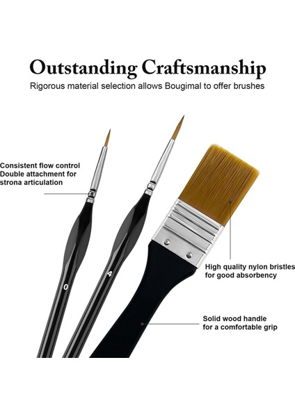 32 Adet Akrilik Boyama Için Boya Fırçaları, Fanlı, Ince Detay Fırçası (Yurt Dışından) modelleri