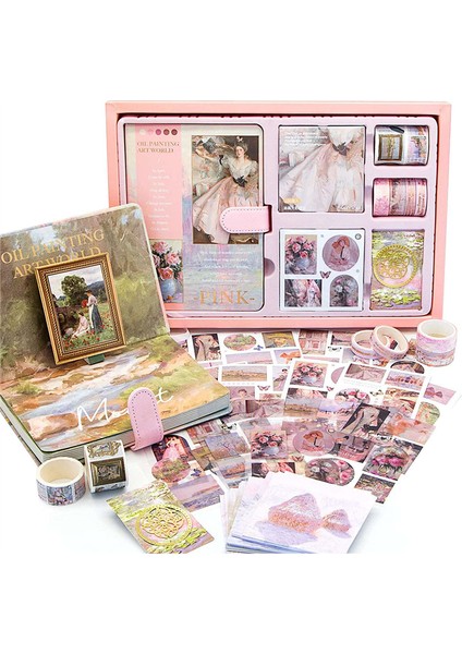 Estetik Scrapbook Günlük Tutma Seti,b (Yurt Dışından)