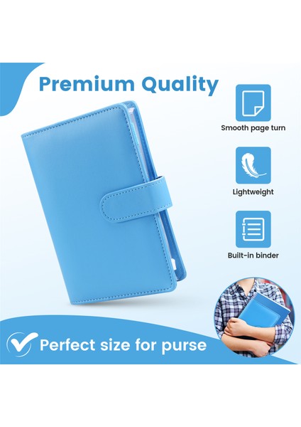 25 Adet A6 Pu Deri Bütçe Klasör Seti, Klasör Kapağı Planlayıcı Mavi (Yurt Dışından) fırsatları