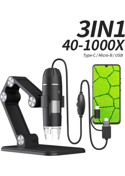 Pc Akıllı Telefon Için Stand 8 LED Taşınabilir Mikroskoplu Dijital Mikroskop El Tipi USB Hd Teftiş Kamerası 50X-1600X (Yurt Dışından) fiyatları