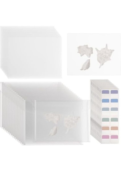 Scrapbooking Malzemeleri Için Endeks Etiketli 1 Set Şeffaf Pul Saklama Seti (Yurt Dışından)