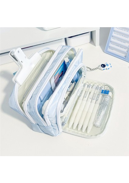 Öğrenci Kalem Çantası Ön Pencere Kırtasiye Kutusu Kız Kozmetik Çantası (Yurt Dışından) fiyatları