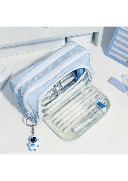 Öğrenci Kalem Çantası Ön Pencere Kırtasiye Kutusu Kız Kozmetik Çantası (Yurt Dışından) modelleri