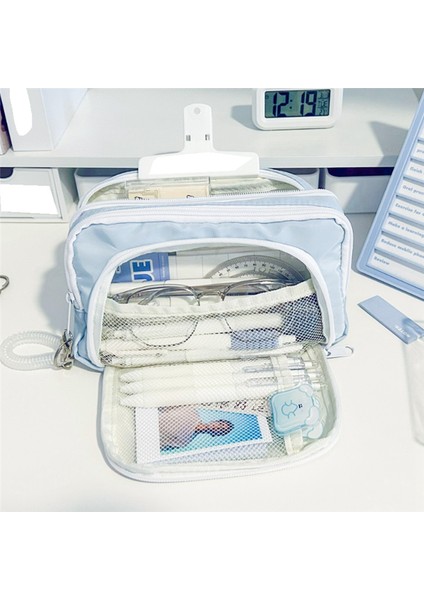 Öğrenci Kalem Çantası Ön Pencere Kırtasiye Kutusu Kız Kozmetik Çantası (Yurt Dışından) fırsatları