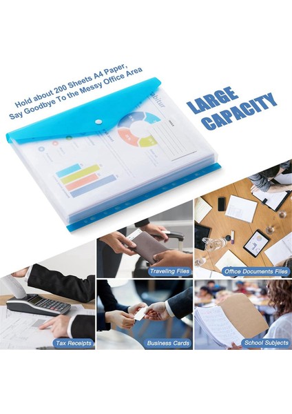 12 Paket Genişletilebilir Klasörler Zarflar 11 Delikli Klasörler (Yurt Dışından) fırsatları
