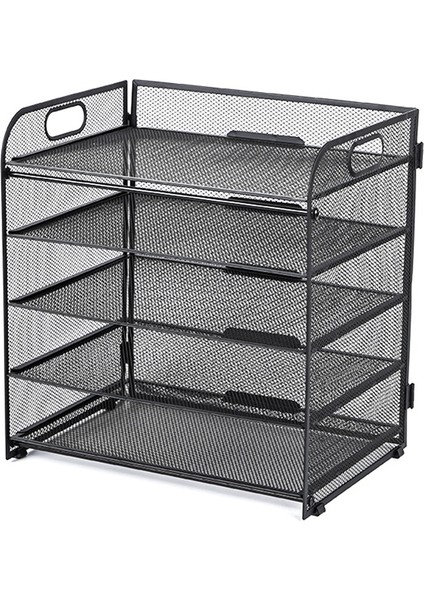 Tepsi Belge Rafı Sapları Mesh Masa Dosya Rafı (Yurt Dışından)