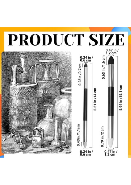 14 Adet Karıştırma Sünger Kalem Çift Başlı Tekrar Kullanılabilir Eskiz Ovma Kalemi (Yurt Dışından) fırsatları