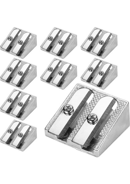 Okullar Için 2 Delikli 24 Paket El Tipi Metal Kalemtıraş (Yurt Dışından)