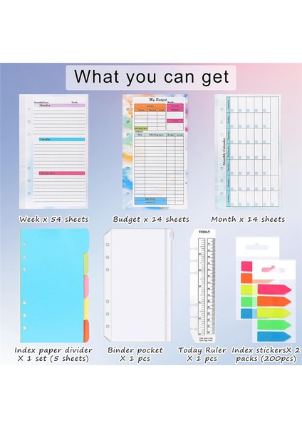 A6 Bütçe Planlayıcısı Yeniden Doldurma 82 Sayfa 6 Delikli A6 Klasör Kapağı Için Kaydet B (Yurt Dışından) fiyatları