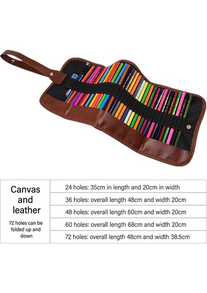 48 Yuvalı Kalem Rulosu Kalem Perde Kalem Çantası Makyaj Sarma Tutucu (Yurt Dışından) indirimleri