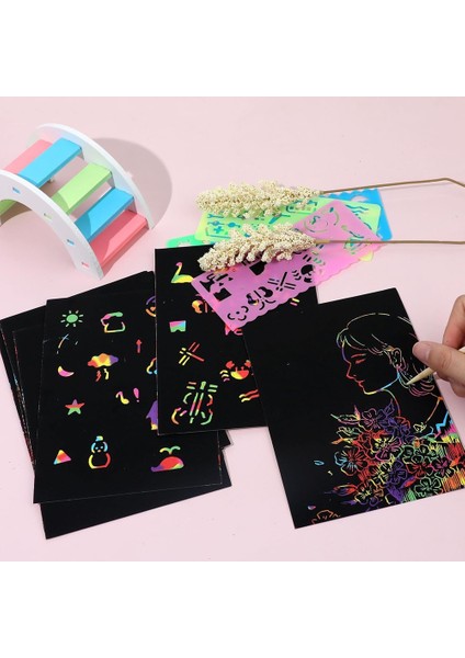 Çizik Kağıt Sanat Seti, Hediyelik Eşyalar Için Siyah El Sanatları Seti (Yurt Dışından) indirimleri