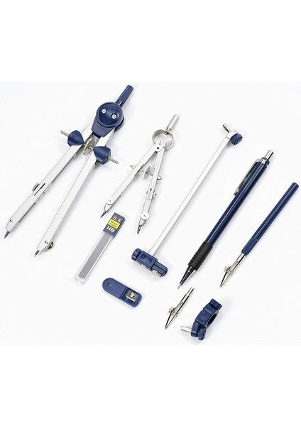 9 Parça Geometri Seti Metal Pusula Geometri Hassas Alet Öğrenci Için (Yurt Dışından) indirimleri