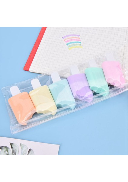 Vurgulayıcı Kalemler, Neon Renkli Kalemler, 6 Adet Parlak Çizim Kalemleri (Yurt Dışından) fırsatları