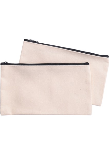 32 Adet Tuval Fermuarlı Çanta Kalem Kutusu Kozmetik Çantası Boş Çanta Kendin Yap El Sanatları (Yurt Dışından)