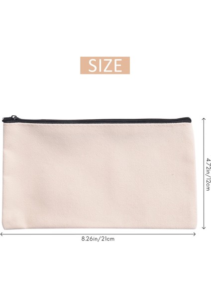 32 Adet Tuval Fermuarlı Çanta Kalem Kutusu Kozmetik Çantası Boş Çanta Kendin Yap El Sanatları (Yurt Dışından) fırsatları