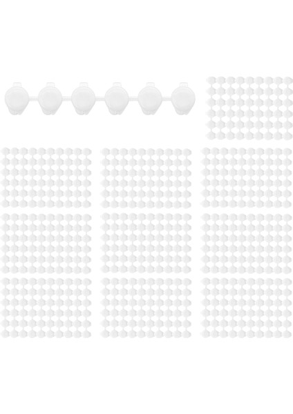 100 Şerit 600 Kap Boş Boya Şeritleri Boya Kabı Malzemeleri (3 Ml/0.1 Oz) (Yurt Dışından)