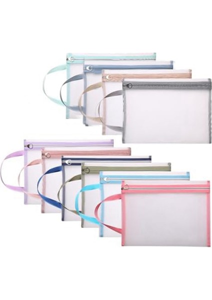 Örgü Fermuarlı Kese Çantaları 10 Adet, Örgü Çantalar (Yurt Dışından)