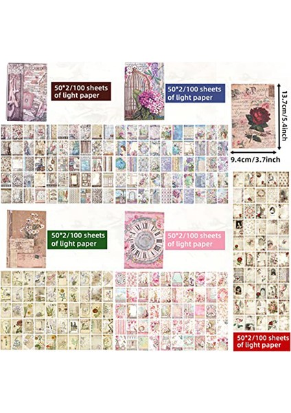 500 Adet Vintage Scrapbooking Kağıt Çiçekler Serisi Scrapbooking Dıy (Yurt Dışından) indirimleri
