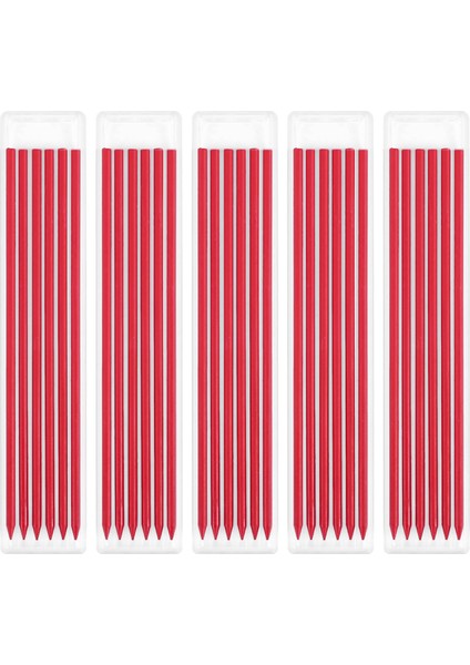 Derin Delik Işaretleyici Işaretleme Aracı, Marangoz Için Kalem Yedekleri, Kırmızı (Yurt Dışından)
