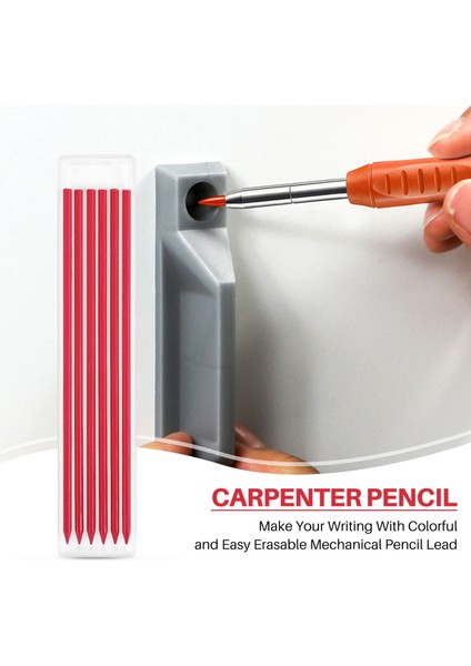 Derin Delik Işaretleyici Işaretleme Aracı, Marangoz Için Kalem Yedekleri, Kırmızı (Yurt Dışından) fiyatları