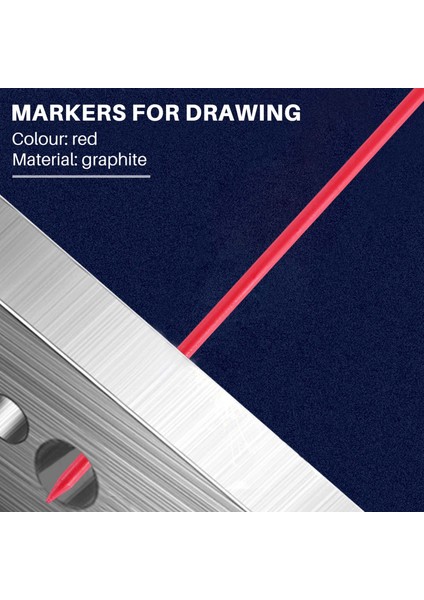 Derin Delik Işaretleyici Işaretleme Aracı, Marangoz Için Kalem Yedekleri, Kırmızı (Yurt Dışından) modelleri