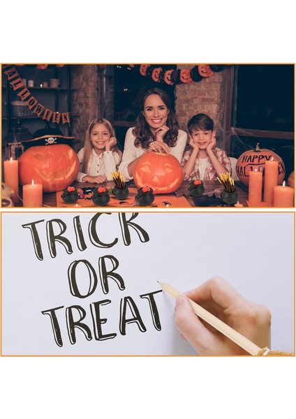 Cadılar Bayramı Için Cadı Süpürgesi Kalemleri ve Kazanı Süpürge Tükenmez Kalem (Yurt Dışından)