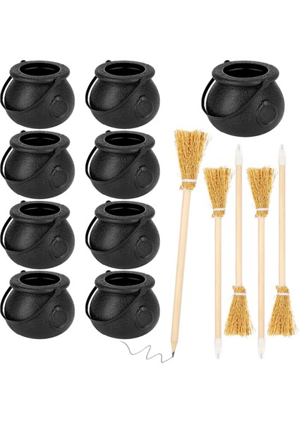 Cadılar Bayramı Için Cadı Süpürgesi Kalemleri ve Kazanı Süpürge Tükenmez Kalem (Yurt Dışından) indirimleri