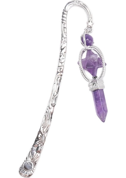 Mor Kristal Kolye Kitap Ayracı Kadınlar Öğretmenler Okuyucular Için Hediyeler (Yurt Dışından)