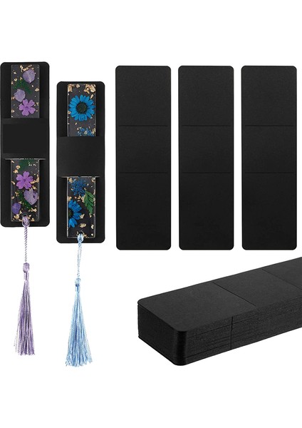 50 Adet Reçine Ayraç Tutucu 5,9 x 1,8 Inç Kraft Ayraç Kovanları (Yurt Dışından)