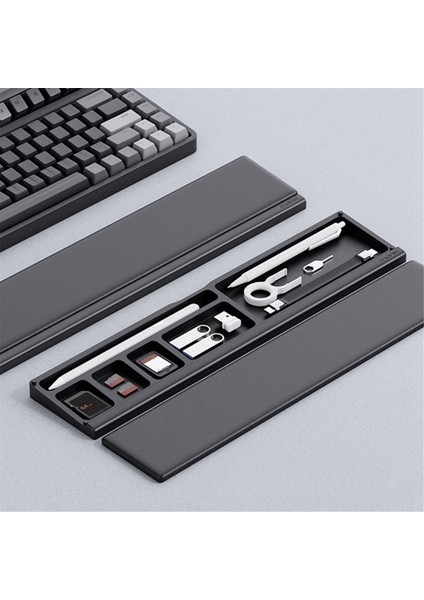 Masaüstü Bölme Kasası ile 2 Adet Klavye Bilek Desteği Desteği (Yurt Dışından) modelleri