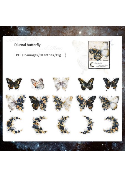 Defter Dekorasyon Malzemesi Günlük Kelebek Çıkartmaları (Yurt Dışından) fırsatları