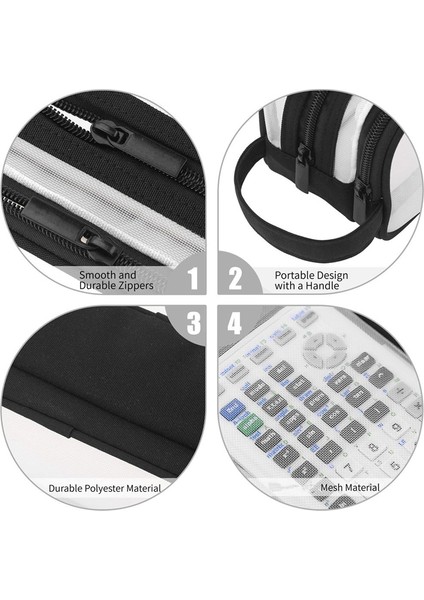 Grid Mesh Kalem Kutusu 2 Bölmeli Kalem Çantaları Öğrenciler Için Siyah (Yurt Dışından) fırsatları