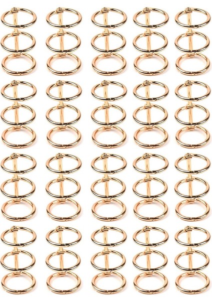 20 Adet 3 Halka Altın Kitap Halkaları Yaprak Dosyaları Ofis Kitap Halkaları (Yurt Dışından)