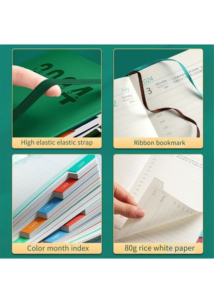 Günlük Plan Kitabı 365 Gün, Günlük Program Kitabı Yeşil (Yurt Dışından) indirimleri