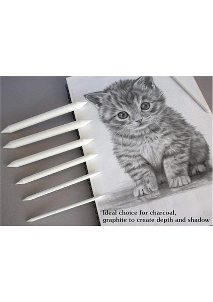 Öğrenciler Için 12 Adet Karıştırma Kütükleri ve Tortillions Kağıt Sanat Karıştırıcıları (Yurt Dışından) modelleri