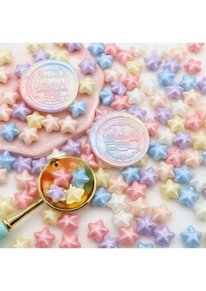 Karışık Renkli Mum Çekirdekleri Yıldız Mühürlü Mum Çekirdekleri, Gösterildiği Gibi (Yurt Dışından) modelleri