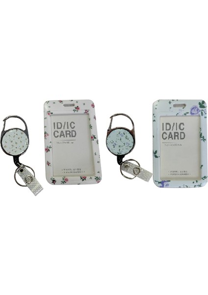 2 Paket Rozet Tutucu ve Ağır Hizmet Tipi Geri Çekilebilir Makara (Yurt Dışından)