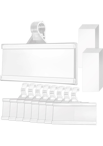 100 Adet Plastik Tel Raf Etiket Tutucu (Yurt Dışından)