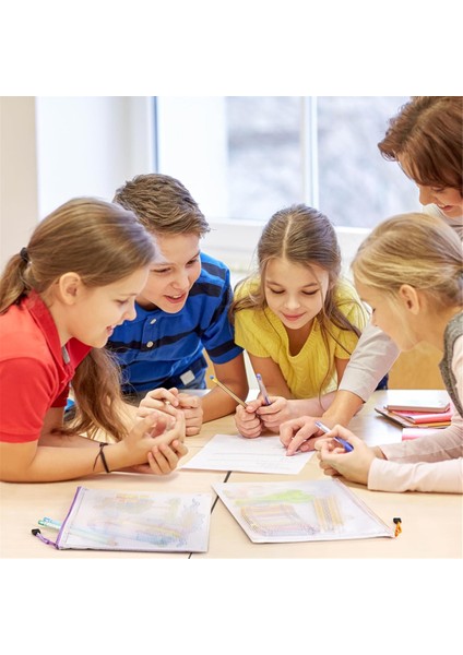 10 Renk Fermuarlı File Belge Çantası A4 Mektup Boyutu File Çanta, 24 Adet (Yurt Dışından) fırsatları