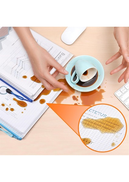 10 Renk Fermuarlı File Belge Çantası A4 Mektup Boyutu File Çanta, 24 Adet (Yurt Dışından) indirimleri