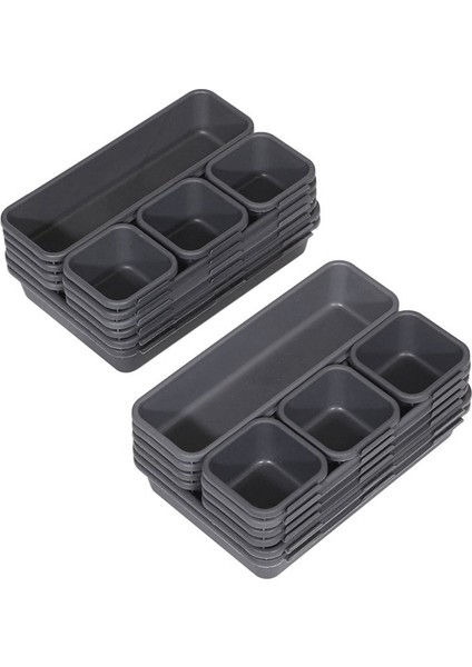 24 Parça Masa Çekmece Düzenleyici Alet Kutusu Ofis Organizasyonu, Ofis Için (Yurt Dışından)