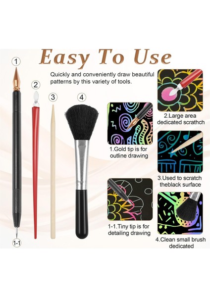 9 Parçalı S Çizik Sanat Aleti, Çizik Boyama Alet Seti, Alet Takımı, (Yurt Dışından) fiyatları